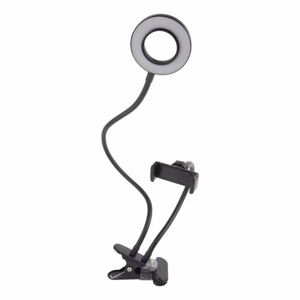 2-in-1 cell phone holder with led selfie ring light for live stream phone clip holder adjustable desk lamp makeup light
2-in-1 cell phone holder with led selfie ring light for live stream phone clip holder adjustable desk lamp makeup light