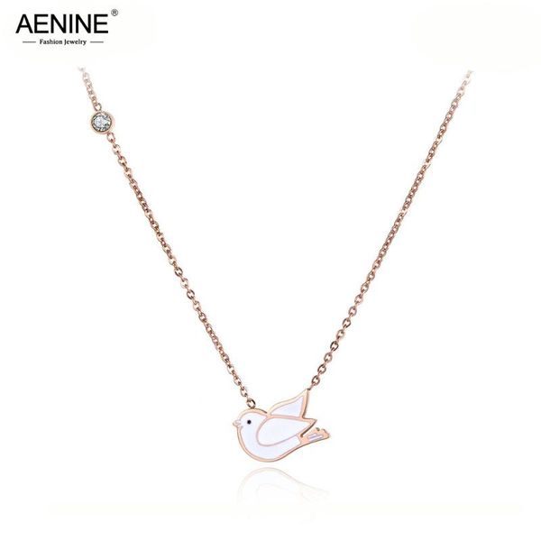 aenine titanium stainless steel white glaze peace pigeon choker necklace jewelry lovely pendant chain necklace for women an19083, Silver
aenine titanium stainless steel white glaze peace pigeon choker necklace jewelry lovely pendant chain necklace for women an19083, Silver