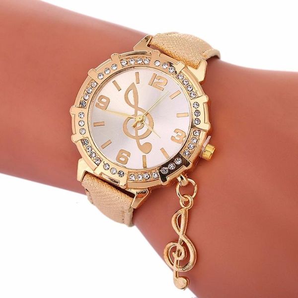 note pendant women watch europe and the united states personality fashion watch quartz, Slivery;brown
note pendant women watch europe and the united states personality fashion watch quartz, Slivery;brown
