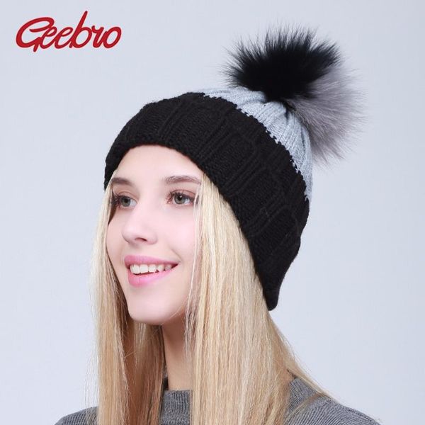 geebro women colorblock acrylic beanie hats winter casual warm fur pompon beanies ladies colorblock knitting beanies hats, Blue;gray
geebro women colorblock acrylic beanie hats winter casual warm fur pompon beanies ladies colorblock knitting beanies hats, Blue;gray
