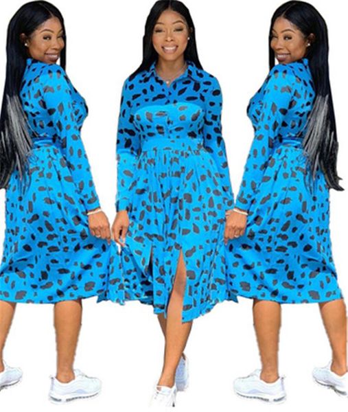 women blue leopard printing dress fashion trend long sleeve cardigan button loose dress designer female bohemian casual short skirt clothes, Black;gray
women blue leopard printing dress fashion trend long sleeve cardigan button loose dress designer female bohemian casual short skirt clothes, Black;gray