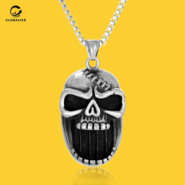 creative multifunctional bar wine opener beer openable beer skull titanium steel necklace men's birthday gifts 512, Silver
creative multifunctional bar wine opener beer openable beer skull titanium steel necklace men's birthday gifts 512, Silver