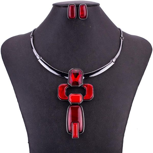 ms1505095 red choker necklace earrings set crystal pendant lead&nickle gunmetal plated party gifts bridal jewe, Silver
ms1505095 red choker necklace earrings set crystal pendant lead&nickle gunmetal plated party gifts bridal jewe, Silver