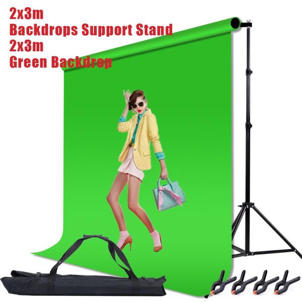 lighting & studio accessories 2 * 3m / 6.5 10ft adjustable aluminum po backrest support stand with screen chromakey green muslin backdrop ba
lighting & studio accessories 2 * 3m / 6.5 10ft adjustable aluminum po backrest support stand with screen chromakey green muslin backdrop ba