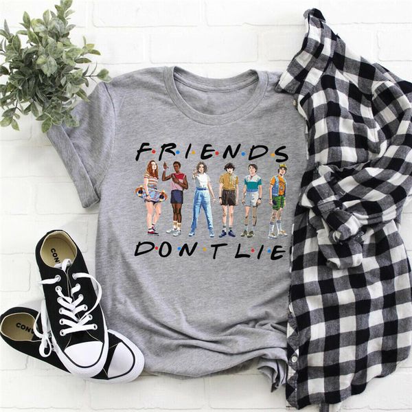 friends don't lie t shirt sport grey cotton girls t shirt s-3xl