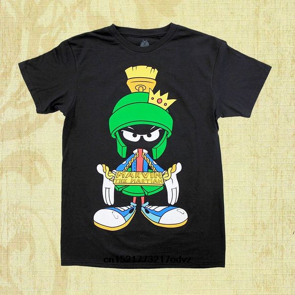 men t shirt looney tunes hip marvin the martian funny t-shirt novelty tshirt women