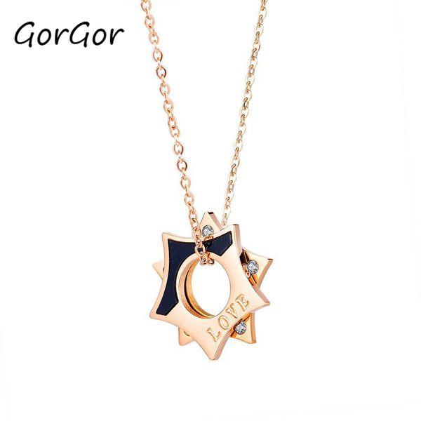 gorgor japanese and korean new star titanium steel choker simple exquise rose-gold trendy rhinestone women necklace 1675, Silver
gorgor japanese and korean new star titanium steel choker simple exquise rose-gold trendy rhinestone women necklace 1675, Silver