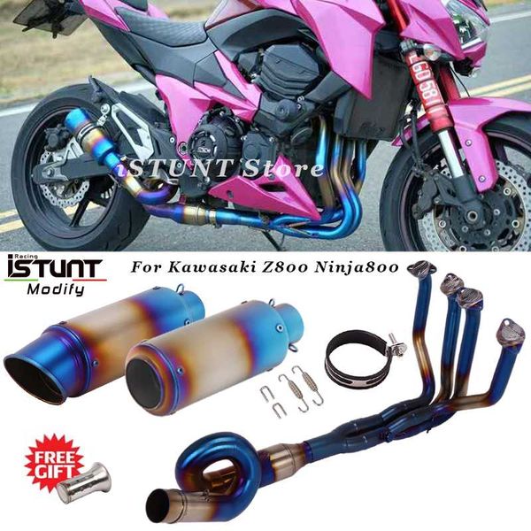 z800 motorcycle escape exhaust full system modified front middle link pipe muffler db killer slip on for z800 ninja800
z800 motorcycle escape exhaust full system modified front middle link pipe muffler db killer slip on for z800 ninja800