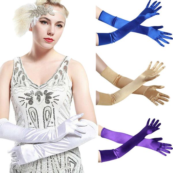 goocheer new arrival womens prom elbow-length long stretch satin evening party arm gloves, Blue;gray
goocheer new arrival womens prom elbow-length long stretch satin evening party arm gloves, Blue;gray