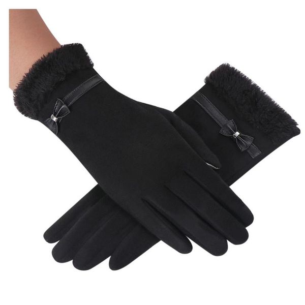 black elegant bow leather pearl gloves full finger outdoor women thicken winter mittens warm bowknot thermal fleece gloves, Blue;gray
black elegant bow leather pearl gloves full finger outdoor women thicken winter mittens warm bowknot thermal fleece gloves, Blue;gray