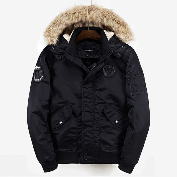 polyester winter flight jacket coat jackets and coats for men thick warm fashion casual embroidery logo men air parka, Black
polyester winter flight jacket coat jackets and coats for men thick warm fashion casual embroidery logo men air parka, Black