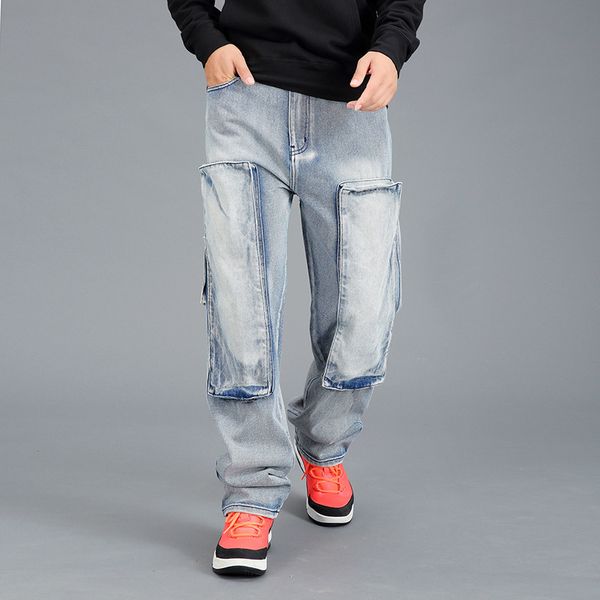men's jeans plus size blue men wide leg straight denim pants baggy hip hop streetwear skateboarder cowboy cargo trousers joggers
men's jeans plus size blue men wide leg straight denim pants baggy hip hop streetwear skateboarder cowboy cargo trousers joggers