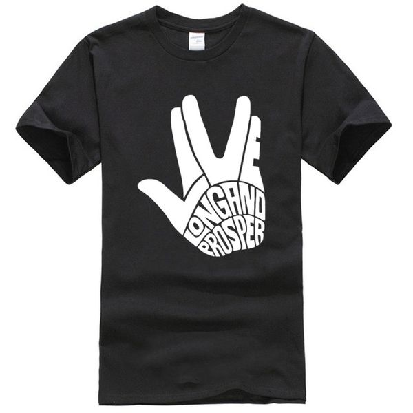 live long and prosper mens t shirt star ringer trekkie kirk sci fi geek 
live long and prosper mens t shirt star ringer trekkie kirk sci fi geek