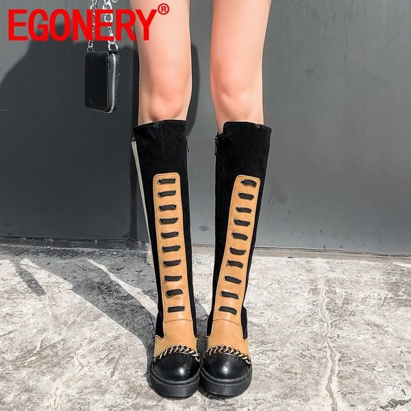 egonery 2020 winter warm new knee high boots outside comfortable low heels platform round toe zipper women shoes drop shipping, Black
egonery 2020 winter warm new knee high boots outside comfortable low heels platform round toe zipper women shoes drop shipping, Black
