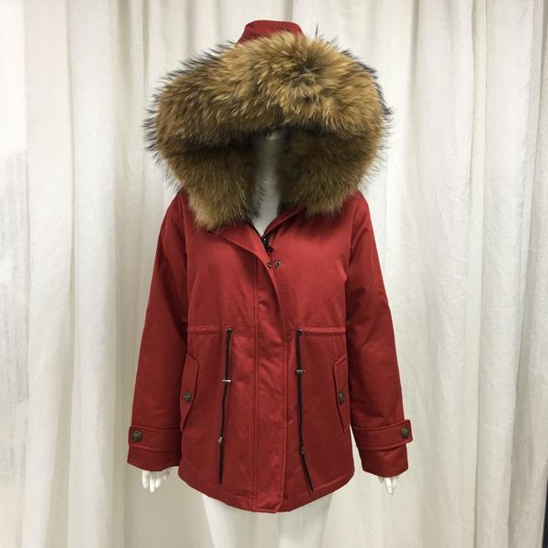 women's fur & faux noble ecru raccoon collar black tip women winter warm coat red adjustable belt short jacket can be custom
women's fur & faux noble ecru raccoon collar black tip women winter warm coat red adjustable belt short jacket can be custom