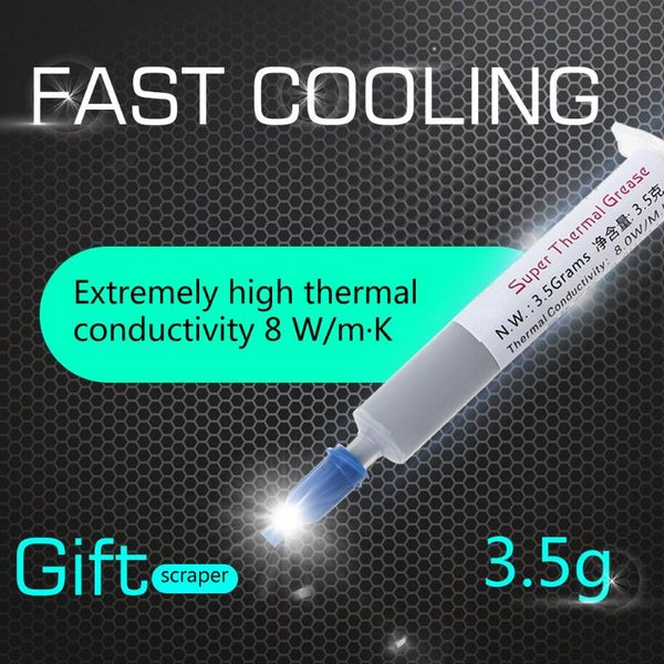 1set 3.5g thermal compound conductive grease paste silicone plaster 8w/m.k for cpu gpu chipset heat sink coolers
1set 3.5g thermal compound conductive grease paste silicone plaster 8w/m.k for cpu gpu chipset heat sink coolers