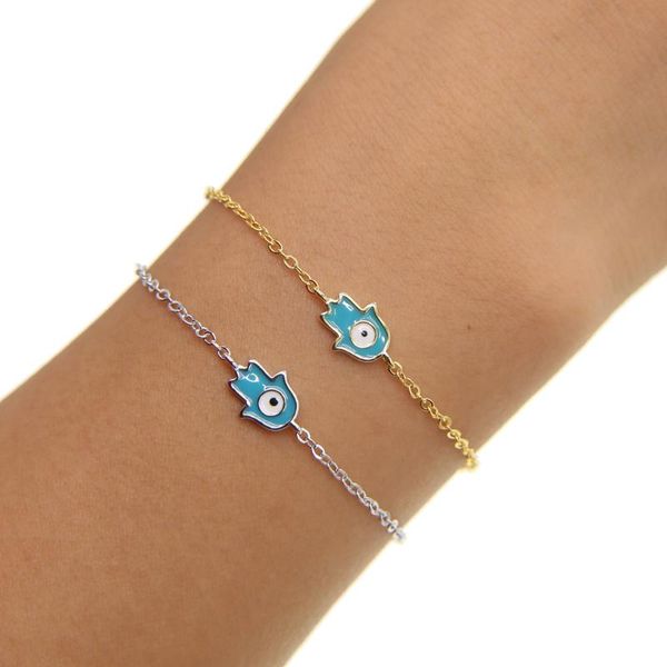 charm bracelets 2021 charming tiny hamsa hand bangles turkish lucky evil eyes simple gold/sliver color jewelry fashion cute girls gift, Golden;silver
charm bracelets 2021 charming tiny hamsa hand bangles turkish lucky evil eyes simple gold/sliver color jewelry fashion cute girls gift, Golden;silver