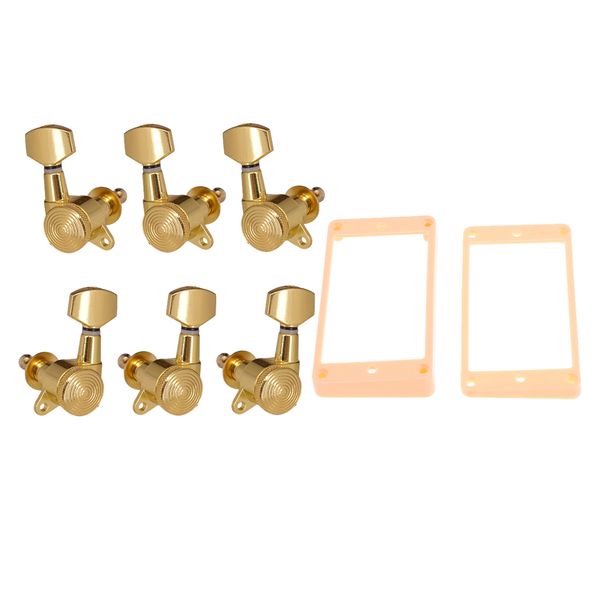 2pcs curved humbucker pickup mounting rings+3r3l guitar tuning pegs machine heads for lp electric guitar parts
2pcs curved humbucker pickup mounting rings+3r3l guitar tuning pegs machine heads for lp electric guitar parts