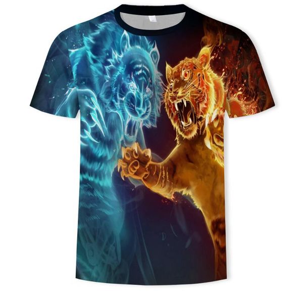 2020 summer fashion brand tiger digital printing men's 3d round neck t-shirt, Black;blue
2020 summer fashion brand tiger digital printing men's 3d round neck t-shirt, Black;blue