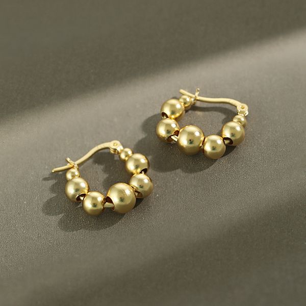 hoop & huggie 925 sterling silver women earrings 20 geometric round beads beaded ear buckle elegant personalized fine jewelry, Golden;silver
hoop & huggie 925 sterling silver women earrings 20 geometric round beads beaded ear buckle elegant personalized fine jewelry, Golden;silver