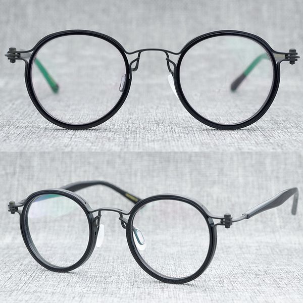 zerosun titanium eyeglasses frames male round glasses men ultralight spectacles no screw nerd eyewear for prescription myopia, Black
zerosun titanium eyeglasses frames male round glasses men ultralight spectacles no screw nerd eyewear for prescription myopia, Black