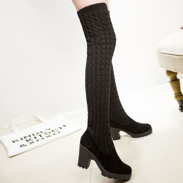 boots 2021 women korean version of the knee high boot suede round head thick with thin slim wild woman shoes a200, Black
boots 2021 women korean version of the knee high boot suede round head thick with thin slim wild woman shoes a200, Black