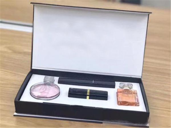 in stock makeup set collection perfume lipstick eyebrow pencil mascara 5 in 1 cosmetic kit with gift box