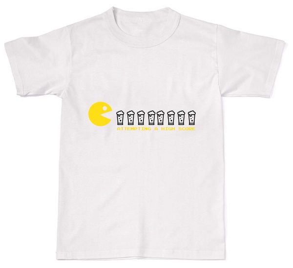 2019 summer sale fashion attempting high score funny pac gamer beer booze t-shirt t shirt cotton