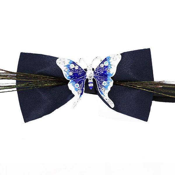 butterfly feather bow tie high-end men's gifts event performance banquet wedding suit shirt accessories dark blue crystal bowtie, Blue;purple
butterfly feather bow tie high-end men's gifts event performance banquet wedding suit shirt accessories dark blue crystal bowtie, Blue;purple