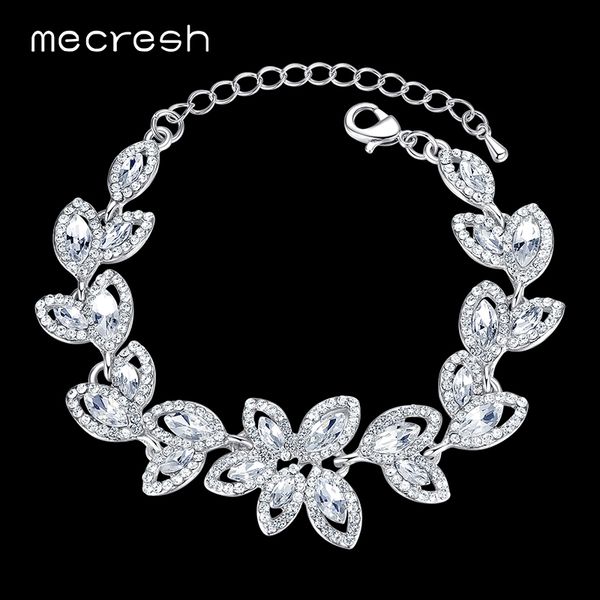 mecresh leaves crystal charm bracelets for women silver color rhinestone bridal engagement pulseras 2020 wedding jewelry sl046, Black
mecresh leaves crystal charm bracelets for women silver color rhinestone bridal engagement pulseras 2020 wedding jewelry sl046, Black