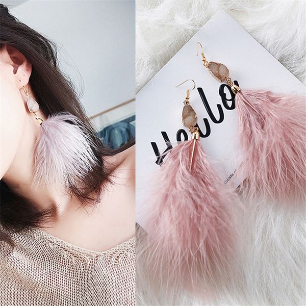 stud modern women's earrings 2021 temperament stone nude feather women korean fashion cute female jewelry accessories, Golden;silver
stud modern women's earrings 2021 temperament stone nude feather women korean fashion cute female jewelry accessories, Golden;silver