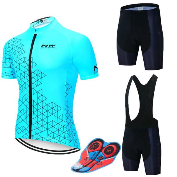 nw 2020 summer cycling jersey short sleeve set bike bicycle clothing ropa ciclismo uniformes cycle clothes maillot bib shorts, Black;blue
nw 2020 summer cycling jersey short sleeve set bike bicycle clothing ropa ciclismo uniformes cycle clothes maillot bib shorts, Black;blue