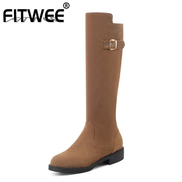 fitwee женщины новые колено высокие сапоги круглый toe низкий каблук zipper металл украшения обувь ретро обувь зима размер 34-43, Black
fitwee женщины новые колено высокие сапоги круглый toe низкий каблук zipper металл украшения обувь ретро обувь зима размер 34-43, Black