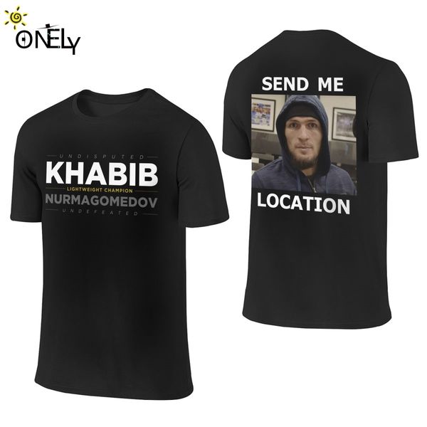 for man t shirt khabib nurmagomedov ufc send me location pure cotton fashion crewneck cartoon design la camiseta
for man t shirt khabib nurmagomedov ufc send me location pure cotton fashion crewneck cartoon design la camiseta