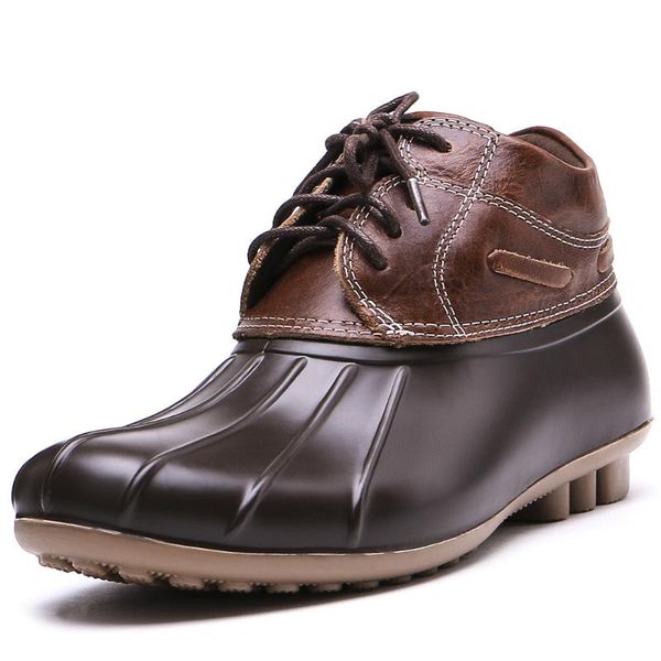 swyivy woman duck boots genuine leather 2020 autumn new luxury quality female casual shoes waterproof rubber rain boots duck, Black
swyivy woman duck boots genuine leather 2020 autumn new luxury quality female casual shoes waterproof rubber rain boots duck, Black