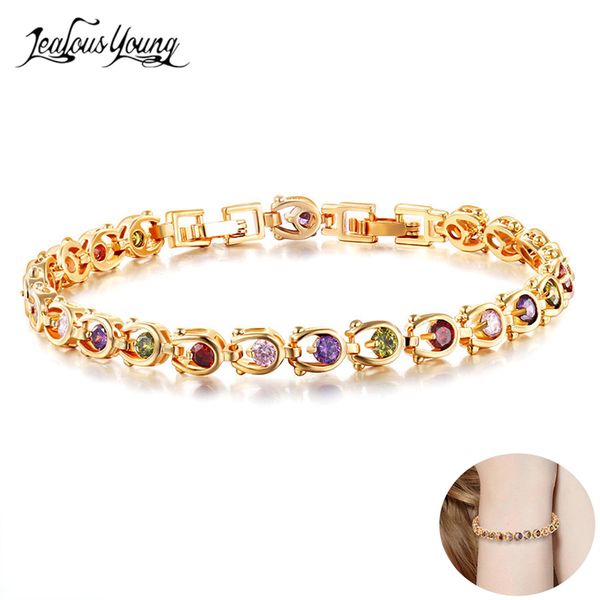 charm bracelets 2021 fashion luxury inlay round zircon with silver color bracelet for women gift jewelry accessories, Golden;silver
charm bracelets 2021 fashion luxury inlay round zircon with silver color bracelet for women gift jewelry accessories, Golden;silver