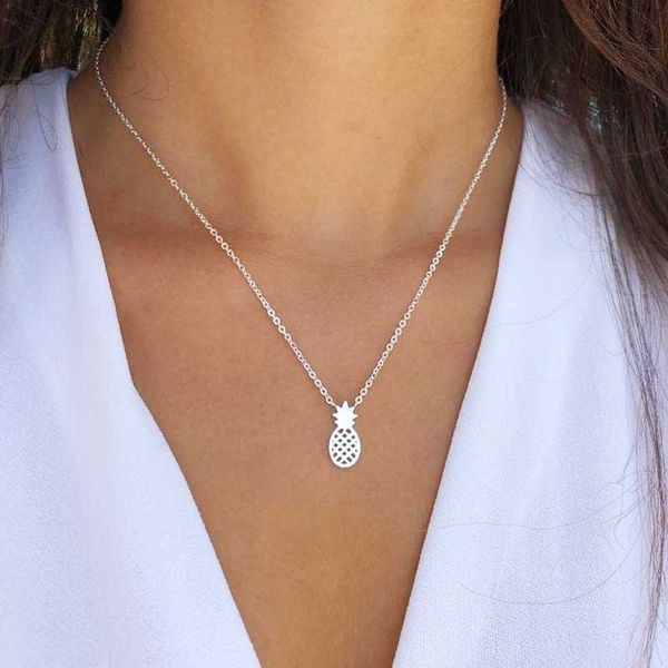 pendant necklaces tropical mini pineapple necklace women girl jewelry stainless steel ketting rose gold ananas collares mujer bff gifts, Silver
pendant necklaces tropical mini pineapple necklace women girl jewelry stainless steel ketting rose gold ananas collares mujer bff gifts, Silver
