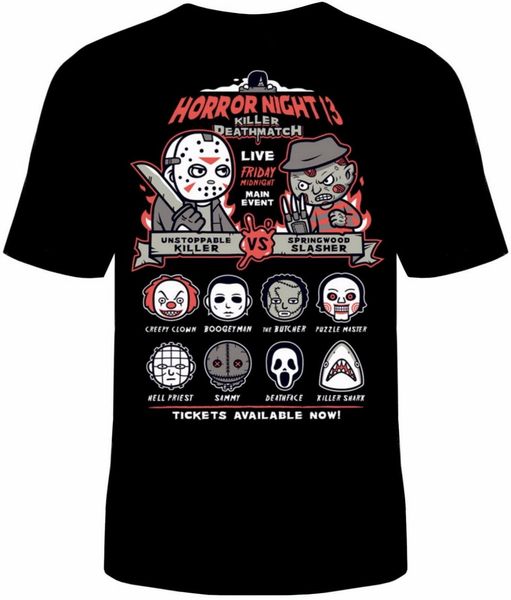 freddy vs jason tee t shirt funny friday 13 horror halloween sizes new new trends t-shirt
freddy vs jason tee t shirt funny friday 13 horror halloween sizes new new trends t-shirt