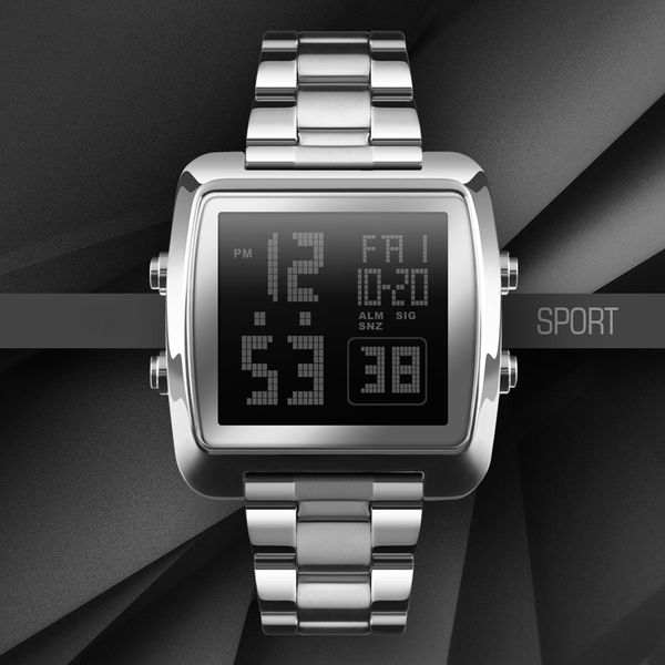 turnfinger men's electronic watch dual time countdown multifunctional sports outdoor fashion simple luxury quality 2020, Slivery;brown
turnfinger men's electronic watch dual time countdown multifunctional sports outdoor fashion simple luxury quality 2020, Slivery;brown