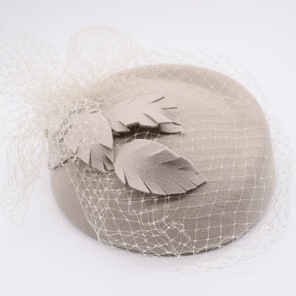 new fashion fedoras wool hat lvory white leaf veil fascinator for women elegant wedding cap cocktail party hair clip, Blue;gray
new fashion fedoras wool hat lvory white leaf veil fascinator for women elegant wedding cap cocktail party hair clip, Blue;gray