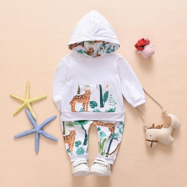 new baby boys girls clothes sets baby cotton dinosaur tiger printed winter long sleeve hooded sweatshirt+pants 2pcs set outfits, White
new baby boys girls clothes sets baby cotton dinosaur tiger printed winter long sleeve hooded sweatshirt+pants 2pcs set outfits, White