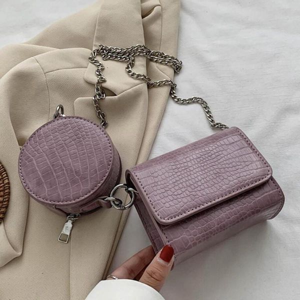2 bag crocodile pattern square crossbody bag 2020 new leather women's designer handbag chain shoulder messenger
2 bag crocodile pattern square crossbody bag 2020 new leather women's designer handbag chain shoulder messenger