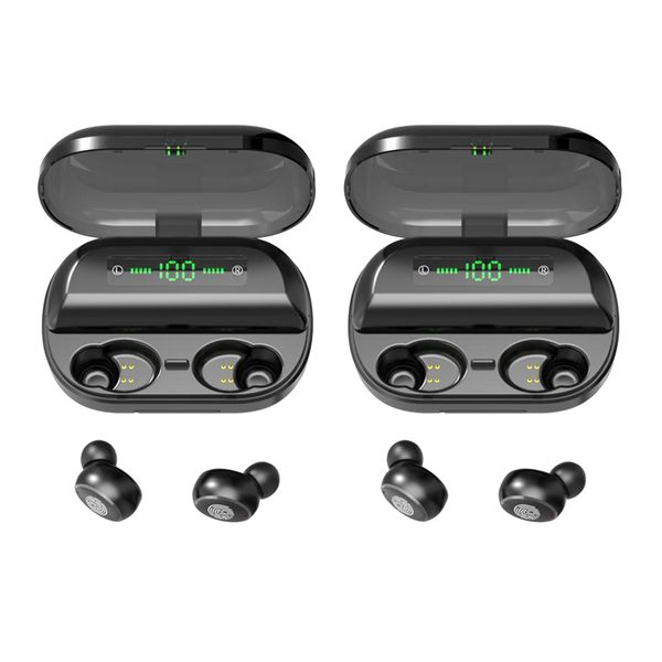 2 пары bluetooth5.0 беспроводные стерео наушники ipx7 sport v11 4000mah 
2 пары bluetooth5.0 беспроводные стерео наушники ipx7 sport v11 4000mah
