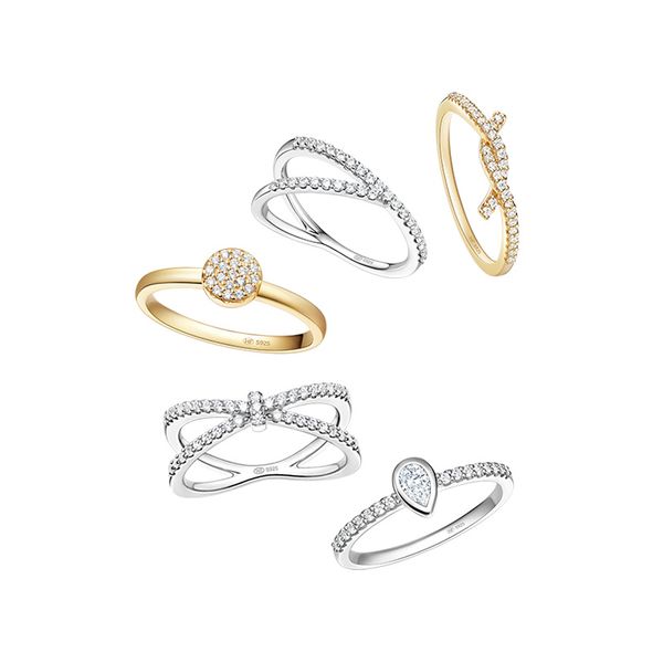 sljely fashion real 925 sterling silver simple geometric symbol zircon finger ring women girls fine party brand jewelry, Golden;silver
sljely fashion real 925 sterling silver simple geometric symbol zircon finger ring women girls fine party brand jewelry, Golden;silver