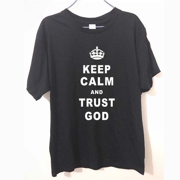 new keep calm and trust god christian jesus catholic lord t shirt white tee camisetas shirt cotton mens
new keep calm and trust god christian jesus catholic lord t shirt white tee camisetas shirt cotton mens