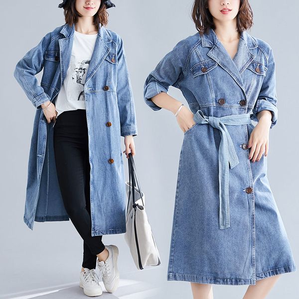 large size women's clothing 2020 new autumn and winter long cardigan loose denim trench coat women casual vintage jaqueta r192, Tan;black
large size women's clothing 2020 new autumn and winter long cardigan loose denim trench coat women casual vintage jaqueta r192, Tan;black