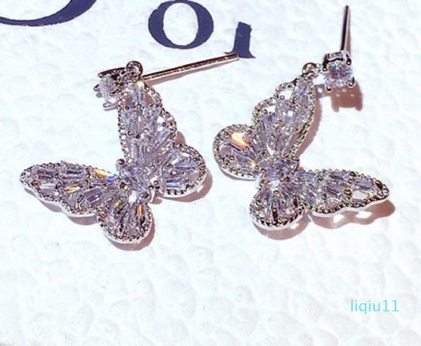 fashion design lovely beautiful butterfly pendant stud earrings for women girls super glittering zircon diamond crystal, Golden;silver
fashion design lovely beautiful butterfly pendant stud earrings for women girls super glittering zircon diamond crystal, Golden;silver