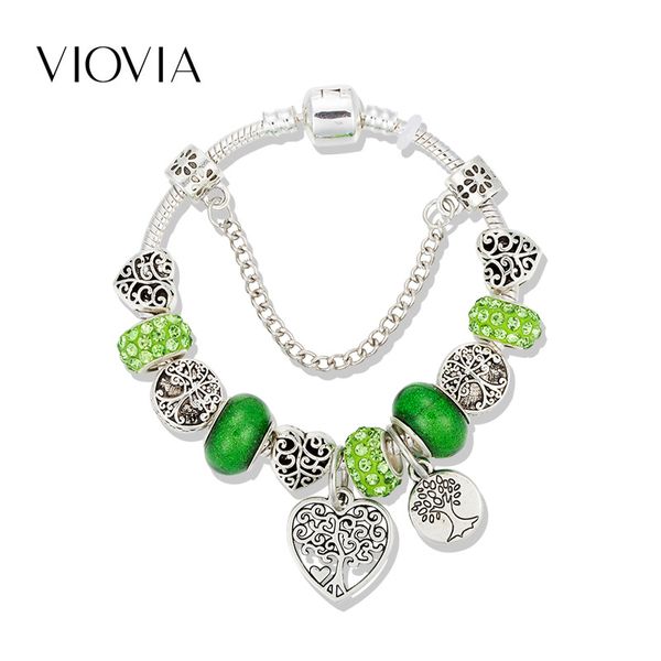 viovia vintage silver color charm bracelet with tree of life pendant green crystal ball brand bracelet dropshipping b19039, Red;blue
viovia vintage silver color charm bracelet with tree of life pendant green crystal ball brand bracelet dropshipping b19039, Red;blue