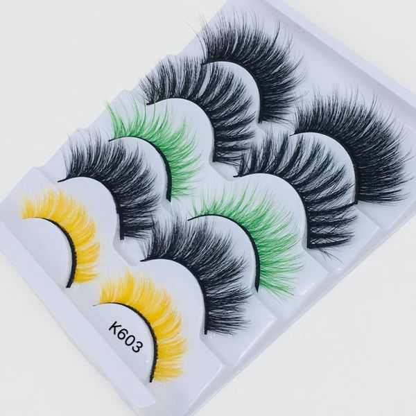 5 pairs mixed color 5d mink hair colorful false eyelashes natural thick full volume eyelashes extension wispies fluffy lashes
5 pairs mixed color 5d mink hair colorful false eyelashes natural thick full volume eyelashes extension wispies fluffy lashes