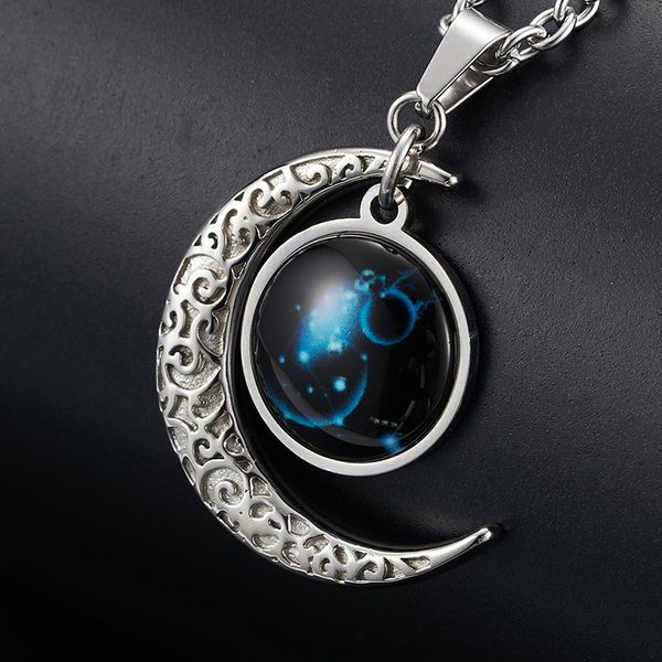 moon necklace men pendants zodiac sign12 constellation pendant stainless steel male necklace accessories simple chain, Silver
moon necklace men pendants zodiac sign12 constellation pendant stainless steel male necklace accessories simple chain, Silver